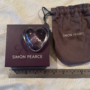 Simon Pearce glass heart